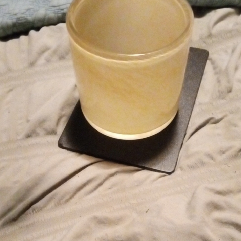 Source Unknown Cream Candle Holder